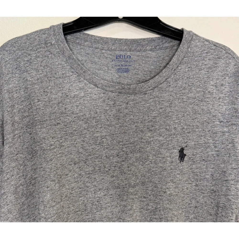 Polo Ralph Lauren Mens‎ XL Long Sleeve T-Shirt Heather Grey Pony Logo